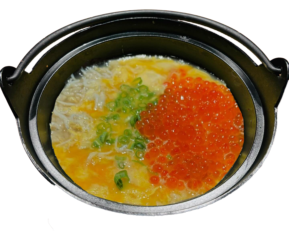 しらす×イクラ雑炊