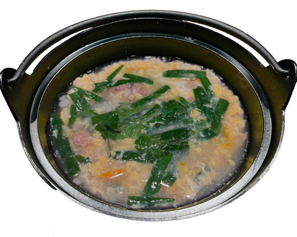 ニラ×鳥雑炊