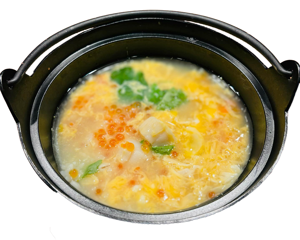 いくら×ホタテ雑炊