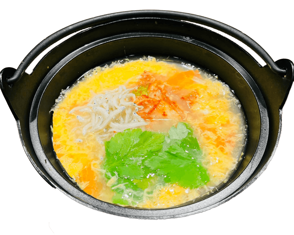 しらす×キムチ雑炊