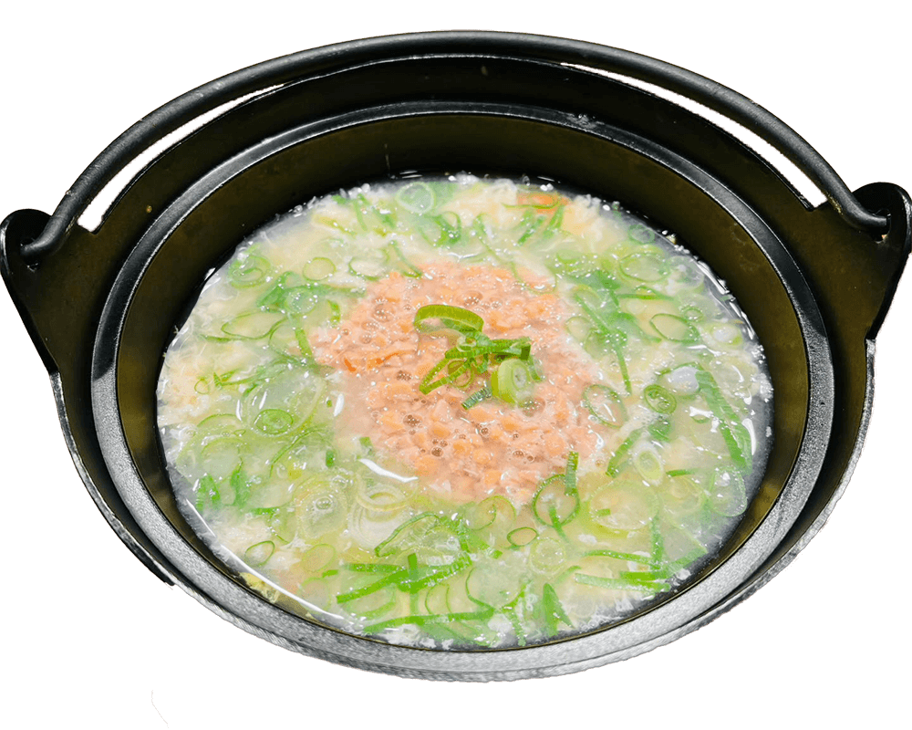 納豆×ねぎ雑炊