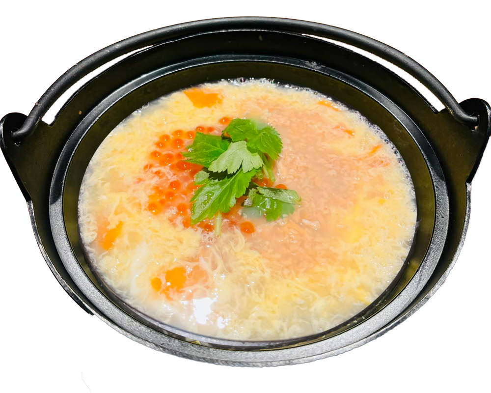 シャケ×いくら雑炊
